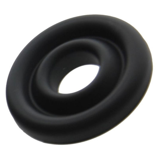 Silicone Donut Cushion for Penis Pump Cylinder - Comfort Seal, Black, Small/Medium