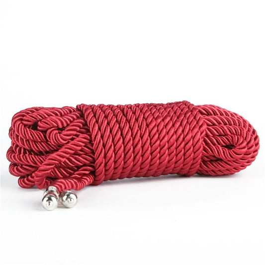 Lovetoy Silky Bondage Rope - Red - 10 Metres