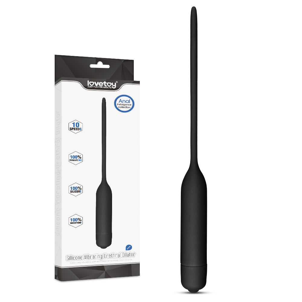 Lovetoy 10-Speed Vibrating Urethral Dilator - Silicone, 12.19 cm