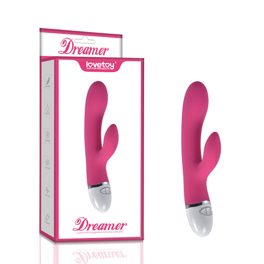 Lovetoy Dreamer 7 Mode Silicone Rabbit Vibrator - Pink