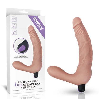 Ijoy Rechargeable Strapless Strap-On - 3 Speeds, 10 Modes