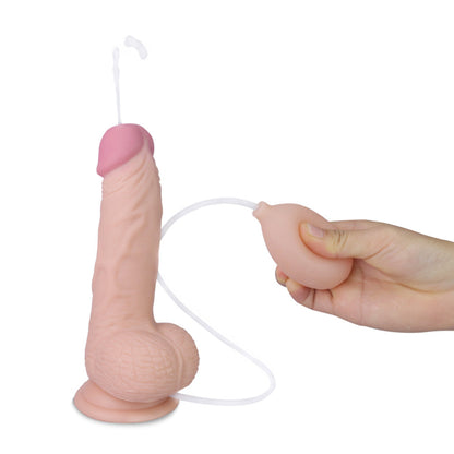 Lovetoy Soft Ejaculation Cock with Ball - 8 Inch Realistic Dildo