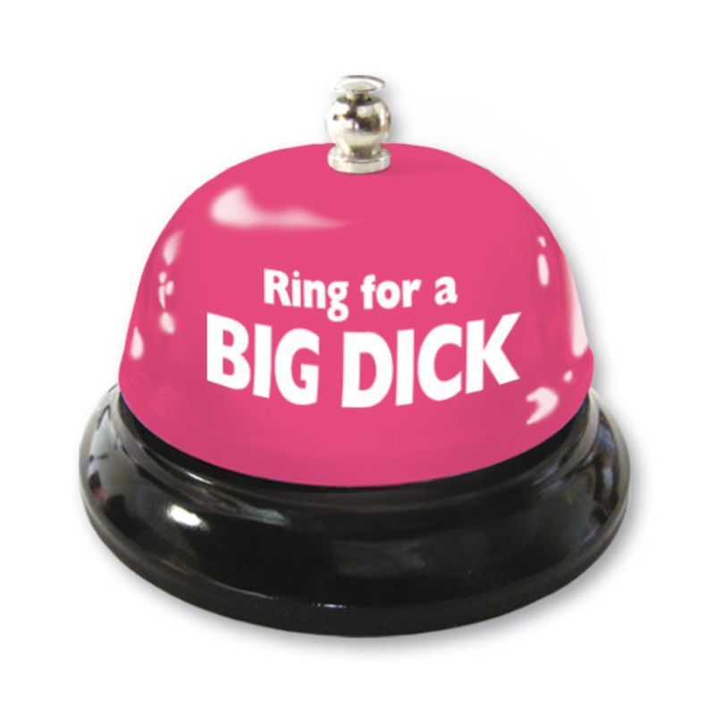 Novelty Bell for A Big Dick - Pink Table Bell