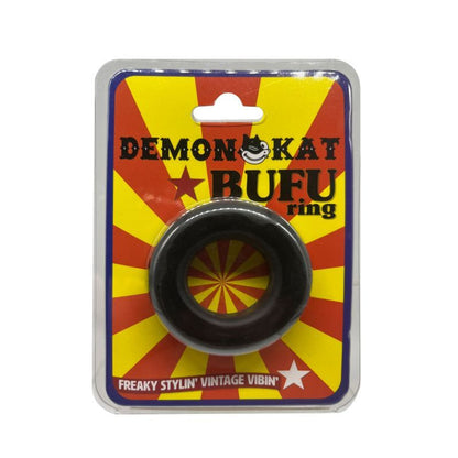 Bufu Ring Black - Soft Stretchy TPR for Enhanced Pleasure