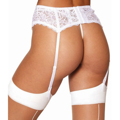 Dreamgirl Elegant Lace Garter Belt - White