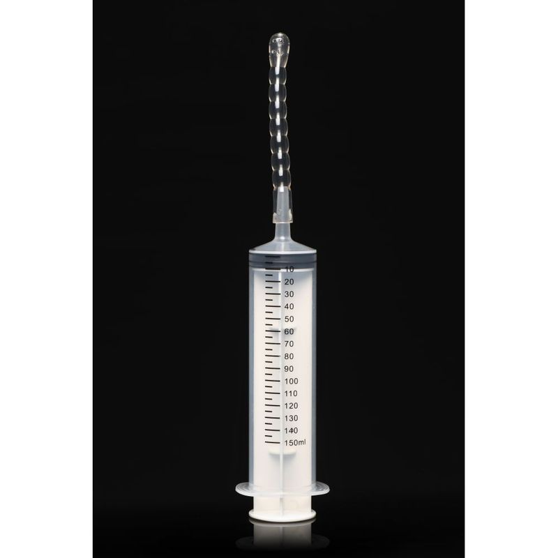 Cleanstream Enema Syringe with Attachments - 150ml Capacity, Flexible Tube