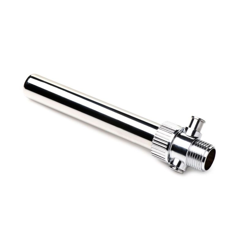 Cleanstream Enema Nozzle with Push Valve - Stainless Steel, Five Spray Holes