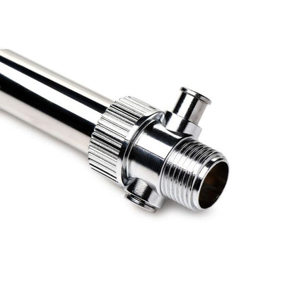 Cleanstream Enema Nozzle with Push Valve - Stainless Steel, Five Spray Holes