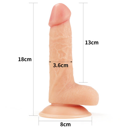 Lovetoy 7.0In Realistic Soft Strap-On Dildo Set