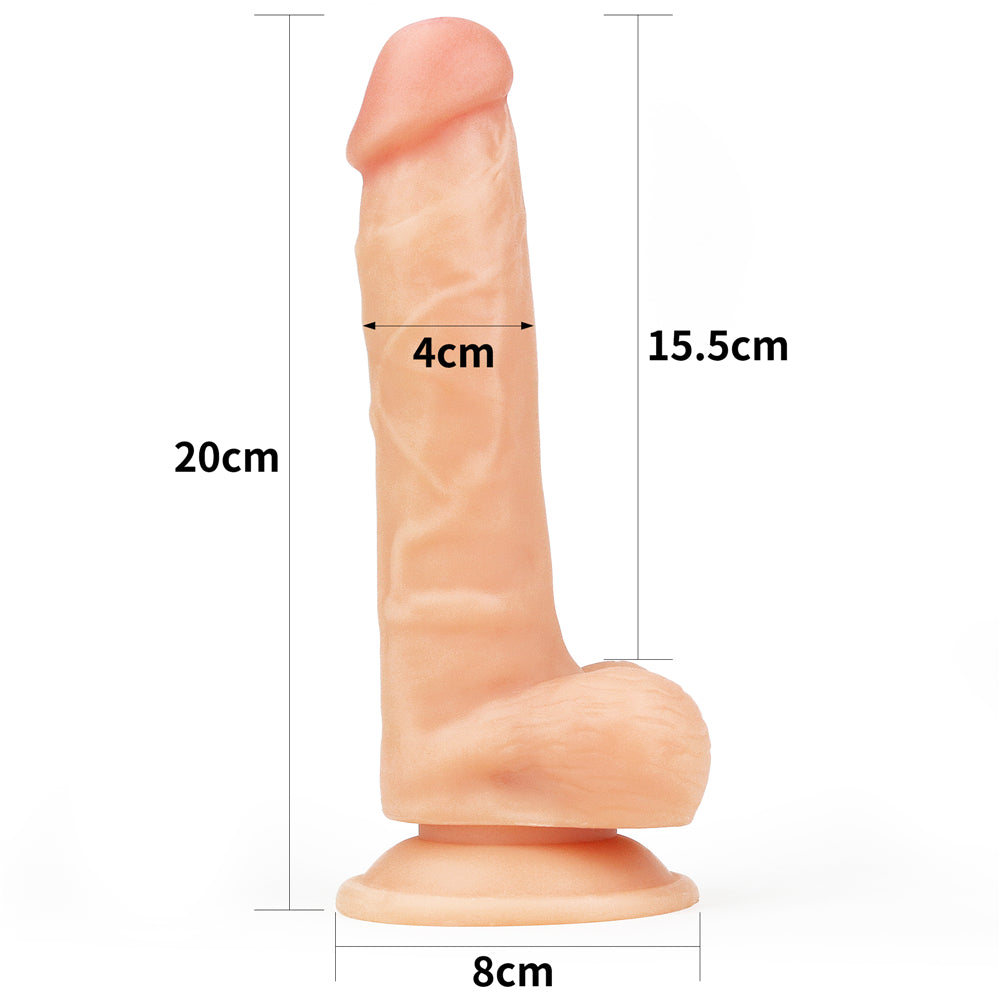 Lovetoy 7.5In Realistic Soft Strap-On Dildo Set
