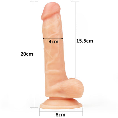 Lovetoy 7.5In Realistic Soft Strap-On Dildo Set