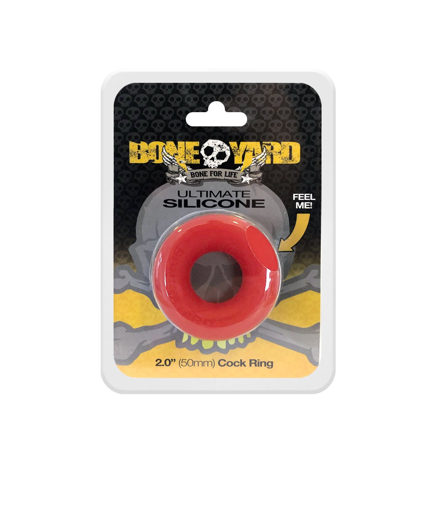 Boneyard Ultimate Silicone Cock Ring - Red