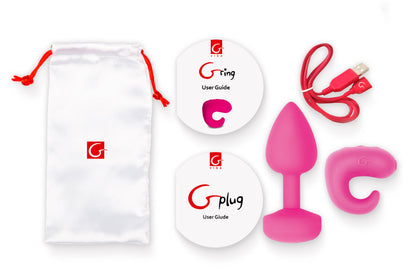 Gvibe Gkit Pleasure Kit with Gplug and Gring Sunny Raspberry
