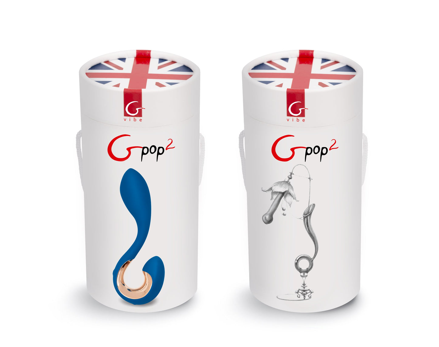 Gvibe Gpop2 Unisex Anatomical Vibrator Indigo Blue