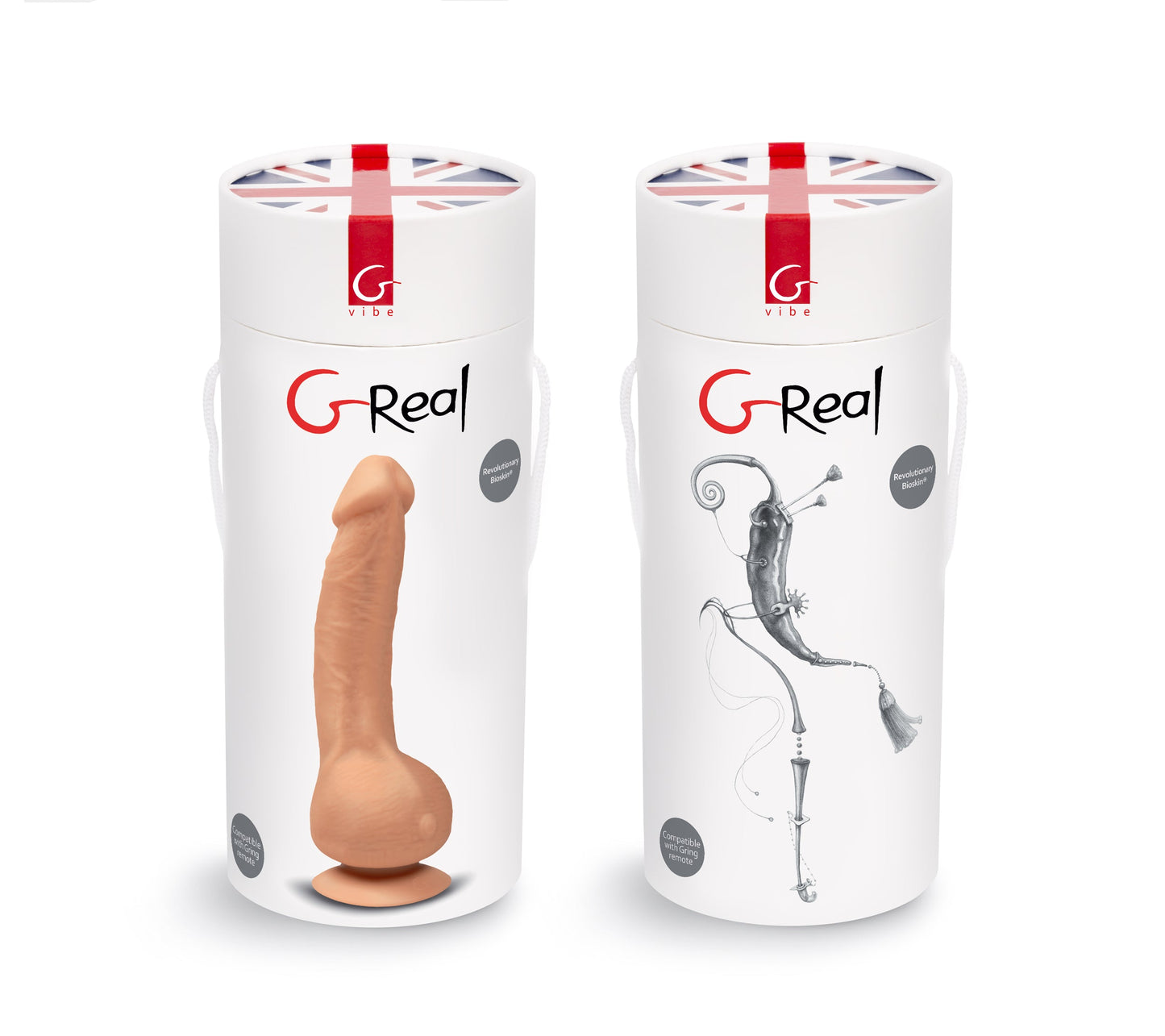 Gvibe G-Real Bioskin Vibrator with Suction Cup
