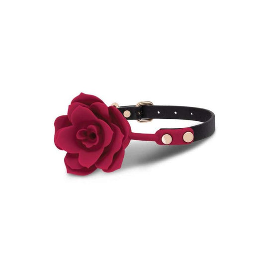 Secret Kisses Silicone Gag for Couples - Rosegasm Bloom