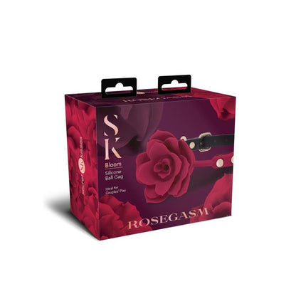 Secret Kisses Silicone Gag for Couples - Rosegasm Bloom
