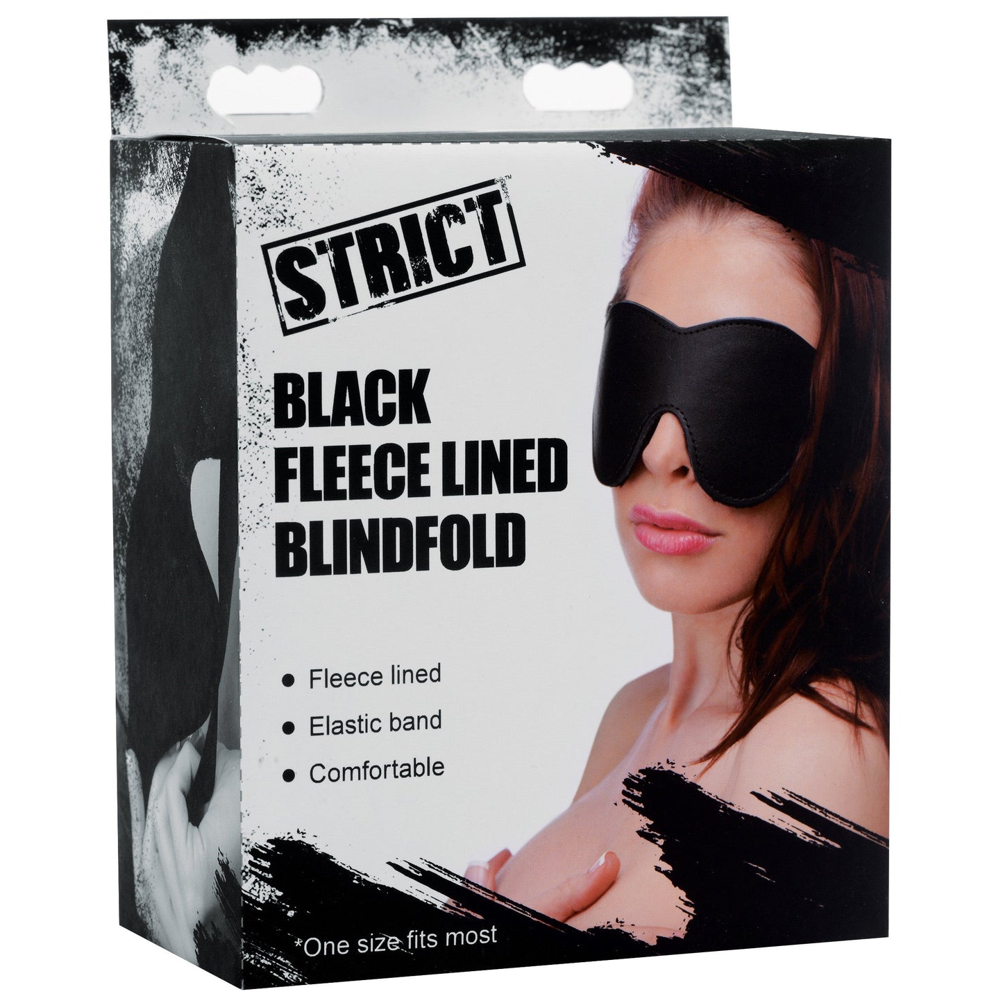 Luxurious Fleece-Lined Black Blindfold - Comfortable and Stylish