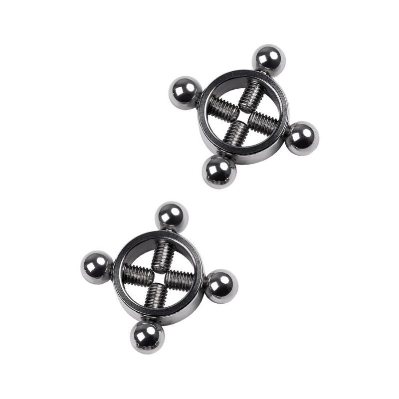 Metal Nipple Clamps - Silver - Adjustable Tension