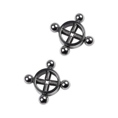 Metal Nipple Clamps - Silver - Adjustable Tension