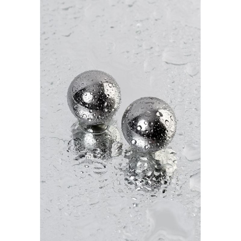 Natalies Toy Box Silver Metal Vaginal Balls - 25mm Set of 2