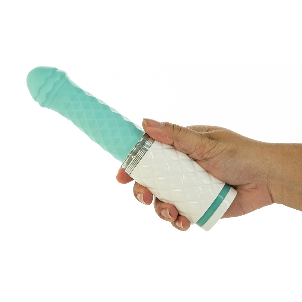 Pillow Talk Feisty Thrusting Vibrator - Teal