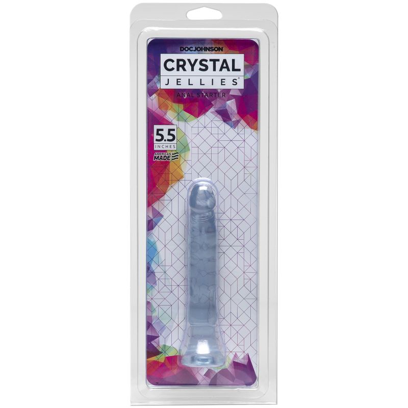 Doc Johnson 5.5 Inch Crystal Jellies Anal Starter - Clear
