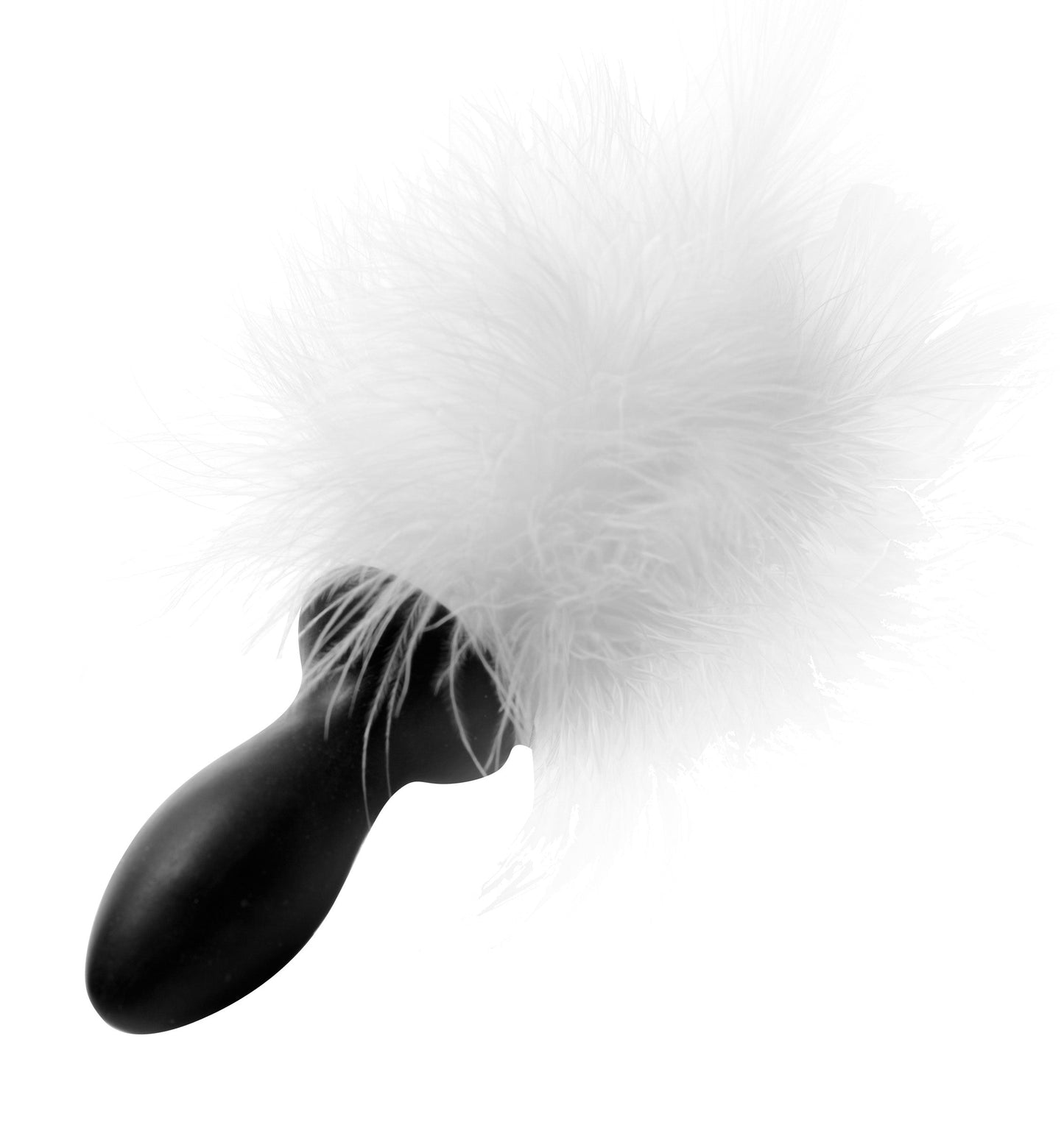 Tailz Bunny Tail Anal Plug - 6 Inch TPR & Feather Design