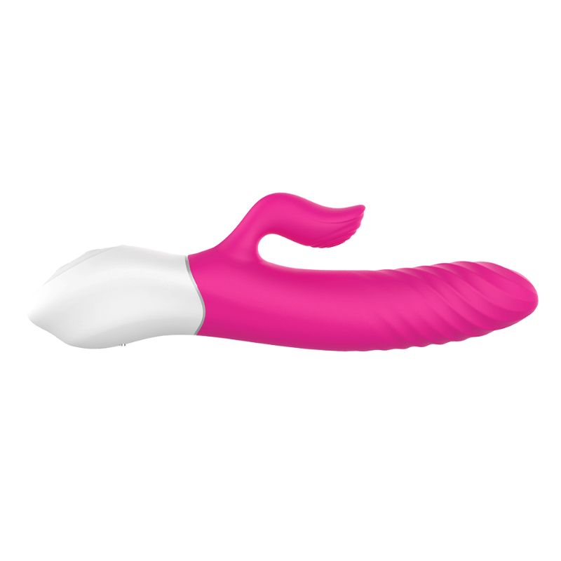 S-Hande Lighter Thrusting Rabbit Vibrator - Pink, Dual Motors
