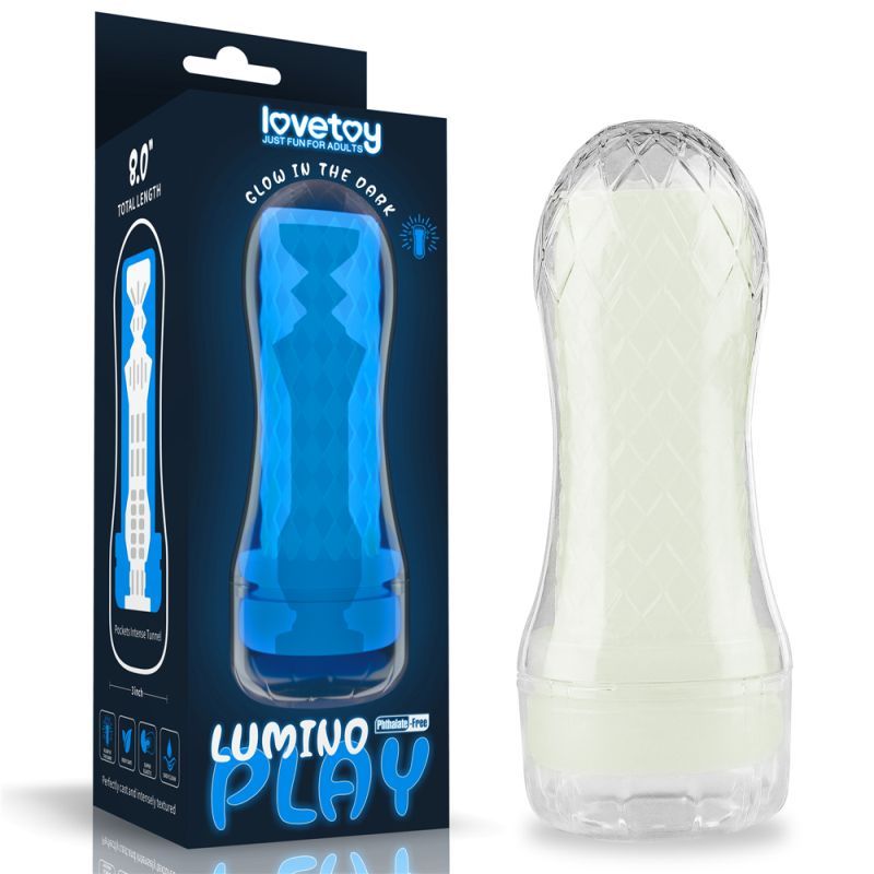 Lovetoy Lumino Play Pocket Masturbator - Glow-In-The-Dark
