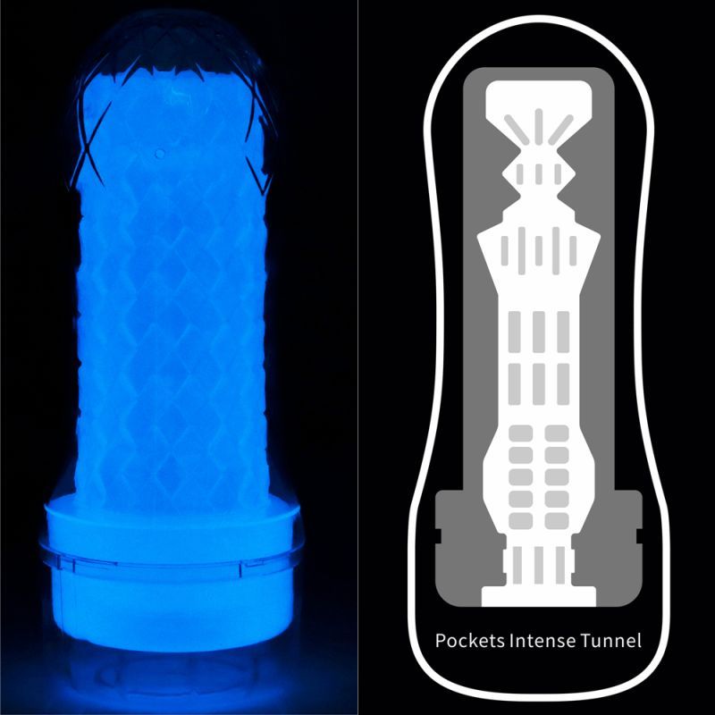Lovetoy Lumino Play Pocket Masturbator - Glow-In-The-Dark