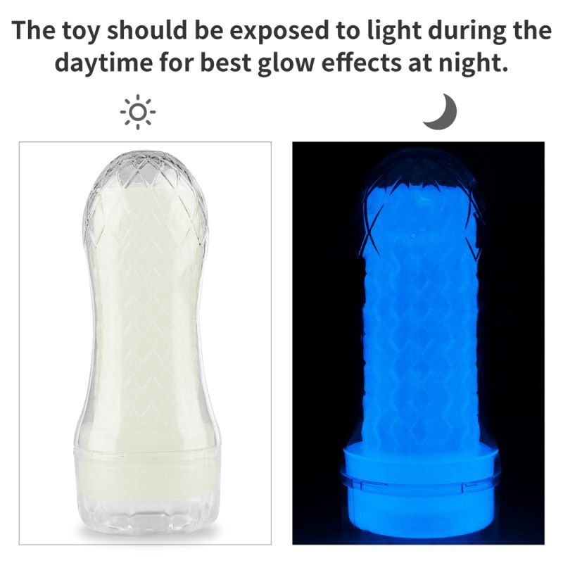 Lovetoy Lumino Play Pocket Masturbator - Glow-In-The-Dark