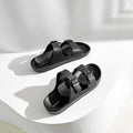 Unisex EVA Foam Beach Slides 0099 - Black - Casual Comfort AU W7 - M5 - EU38 - 24cm - SuperSaverAU - view 2