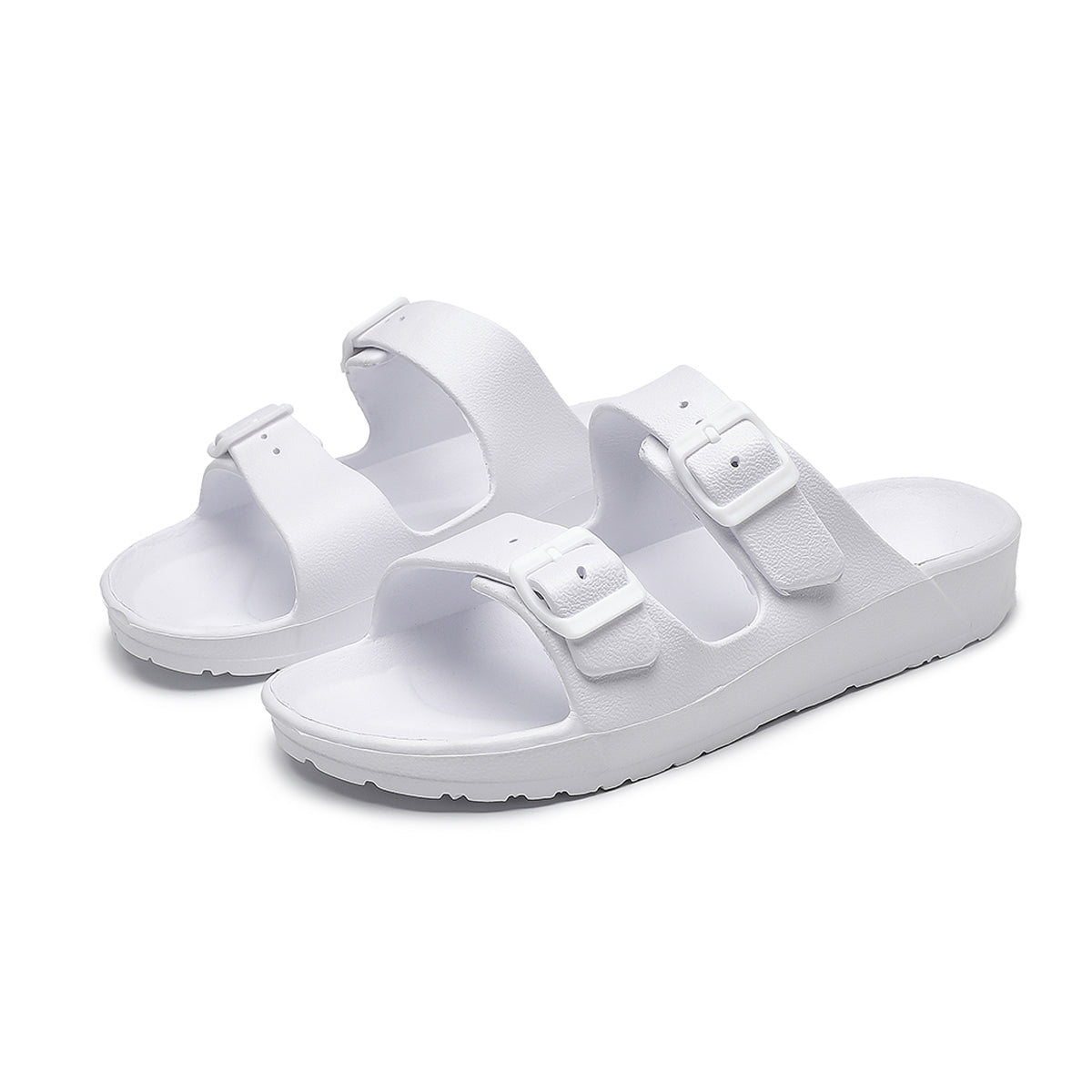 UNISEX BEACH SLIDES 0099 - M - White - AU W7 - M5 - EU38 - 24cm