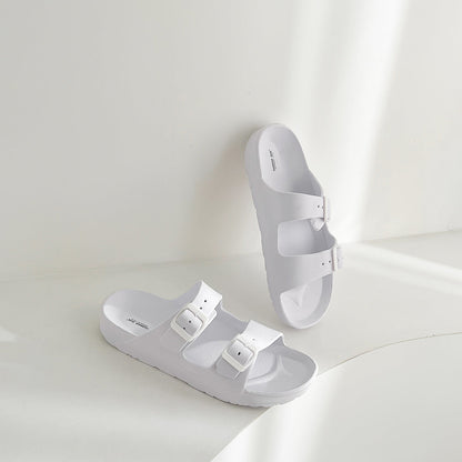 UNISEX BEACH SLIDES 0099 - M - White - AU W9.5 - M7.5 - EU41 - 25.5cm