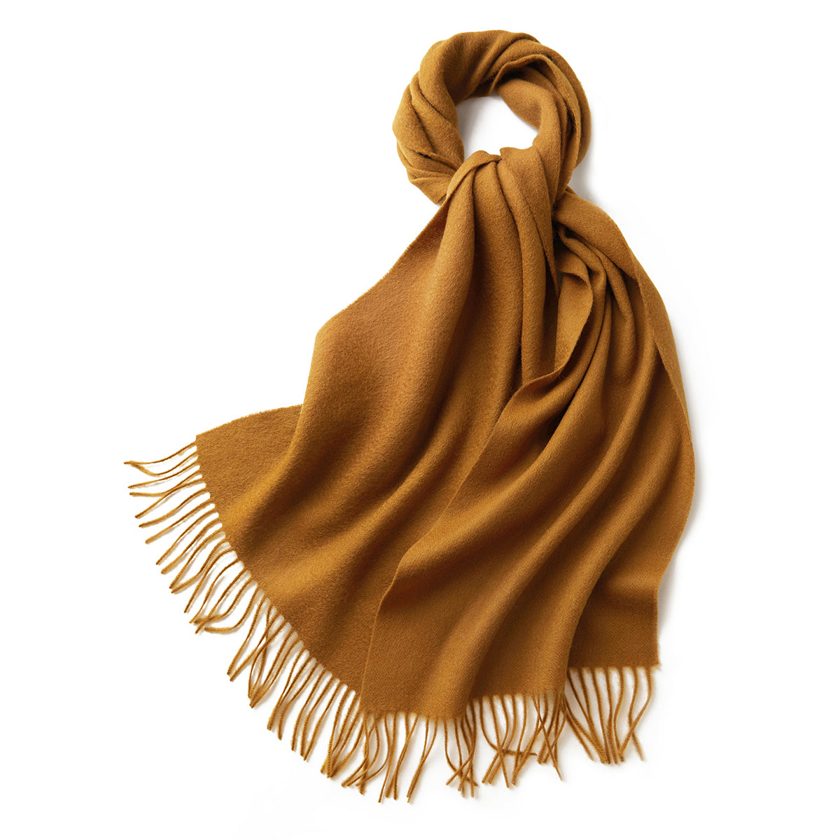 Merino Wool Scarf - 100% Australian - Yellow - Warm & Soft