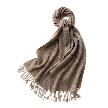 Merino Wool Scarf - 100% Australian - Khaki - Warm & Soft