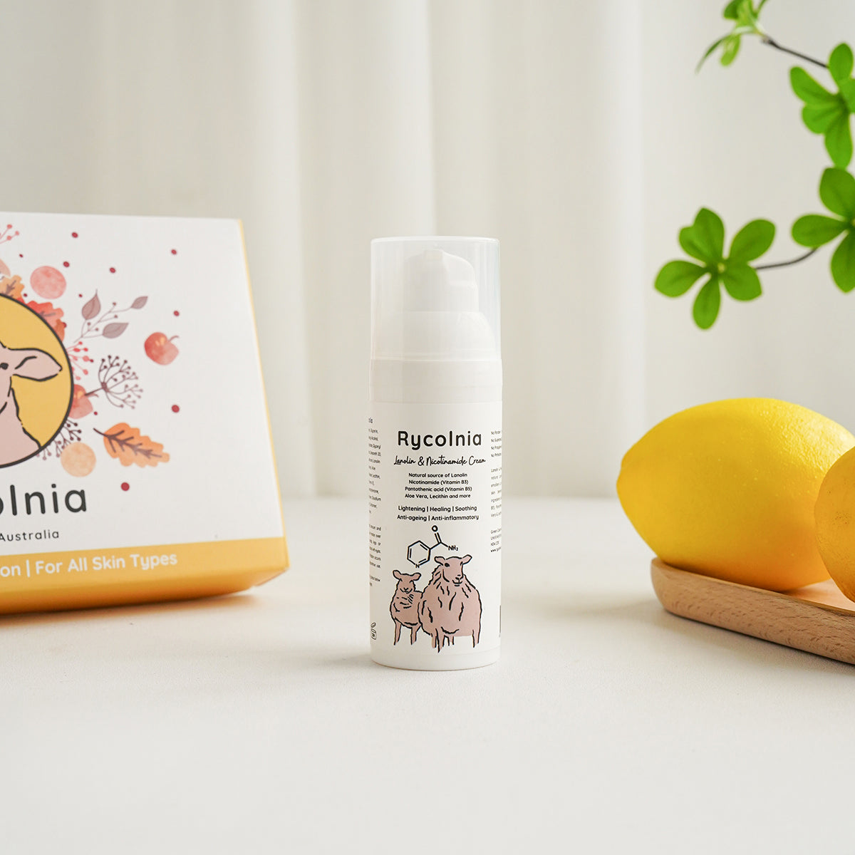 Rycolnia Lanolin & Nicotinamide Cream 50g - Brightening Formula