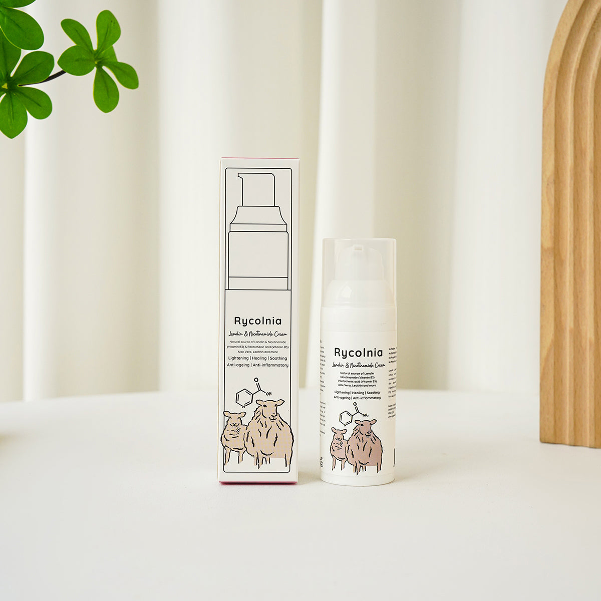 Rycolnia Lanolin & Nicotinamide Cream 50g - Brightening Formula