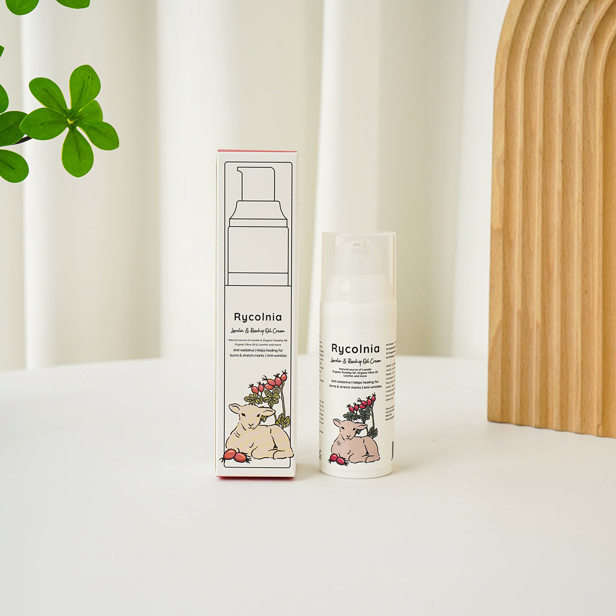 Rycolnia Lanolin & Rosehip Oil Cream 50g - Anti-Aging