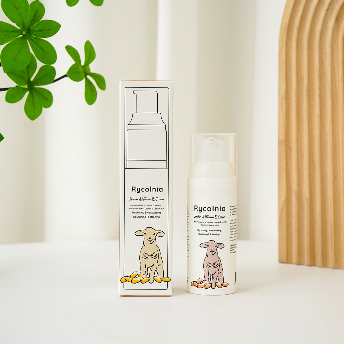 Rycolnia Lanolin & Vitamin E Cream 50g - Deep Moisturizer - SuperSaverAU - view 3