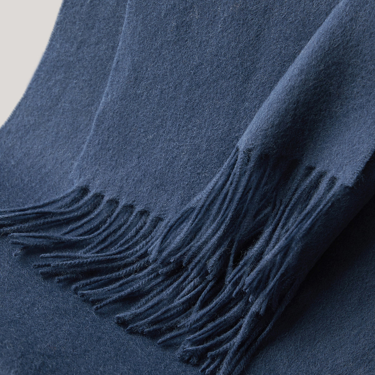 100% Merino Wool Scarf by Premium - Navy, 32 x 190 cm