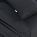 Elan Linen Vintage Washed 100% Egyptian Cotton Bed Sheets Set, Charcoal, Single - SuperSaverAU - view 5