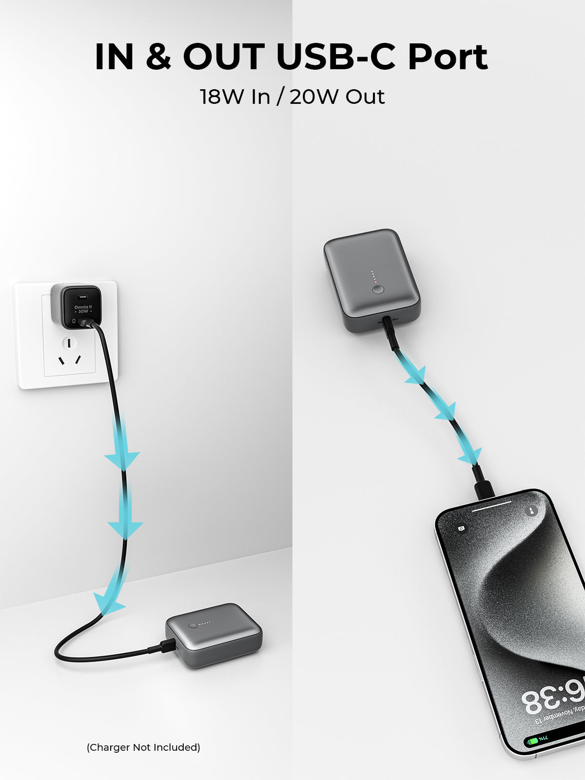 Aukey Spark Mini 10000 Fast Charging Power Bank PB-Y55