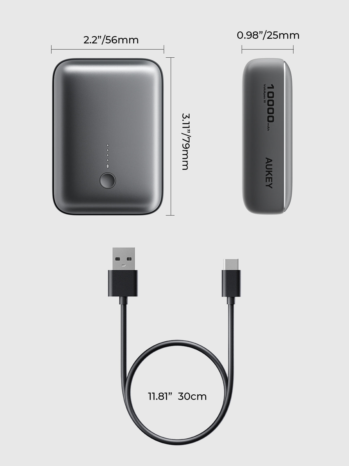Aukey Spark Mini 10000 Fast Charging Power Bank PB-Y55
