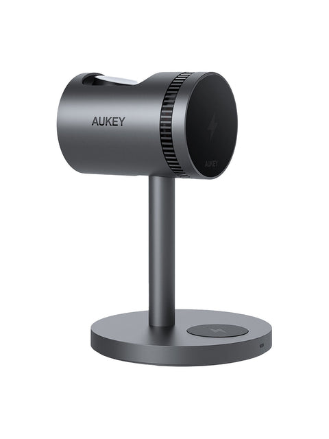 Aukey 3-in-1 Pro Magnetic Wireless Charging Station - Active Cooling - SuperSaverAU - view 1