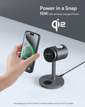 Aukey 3-in-1 Pro Magnetic Wireless Charging Station - Active Cooling - SuperSaverAU - view 5