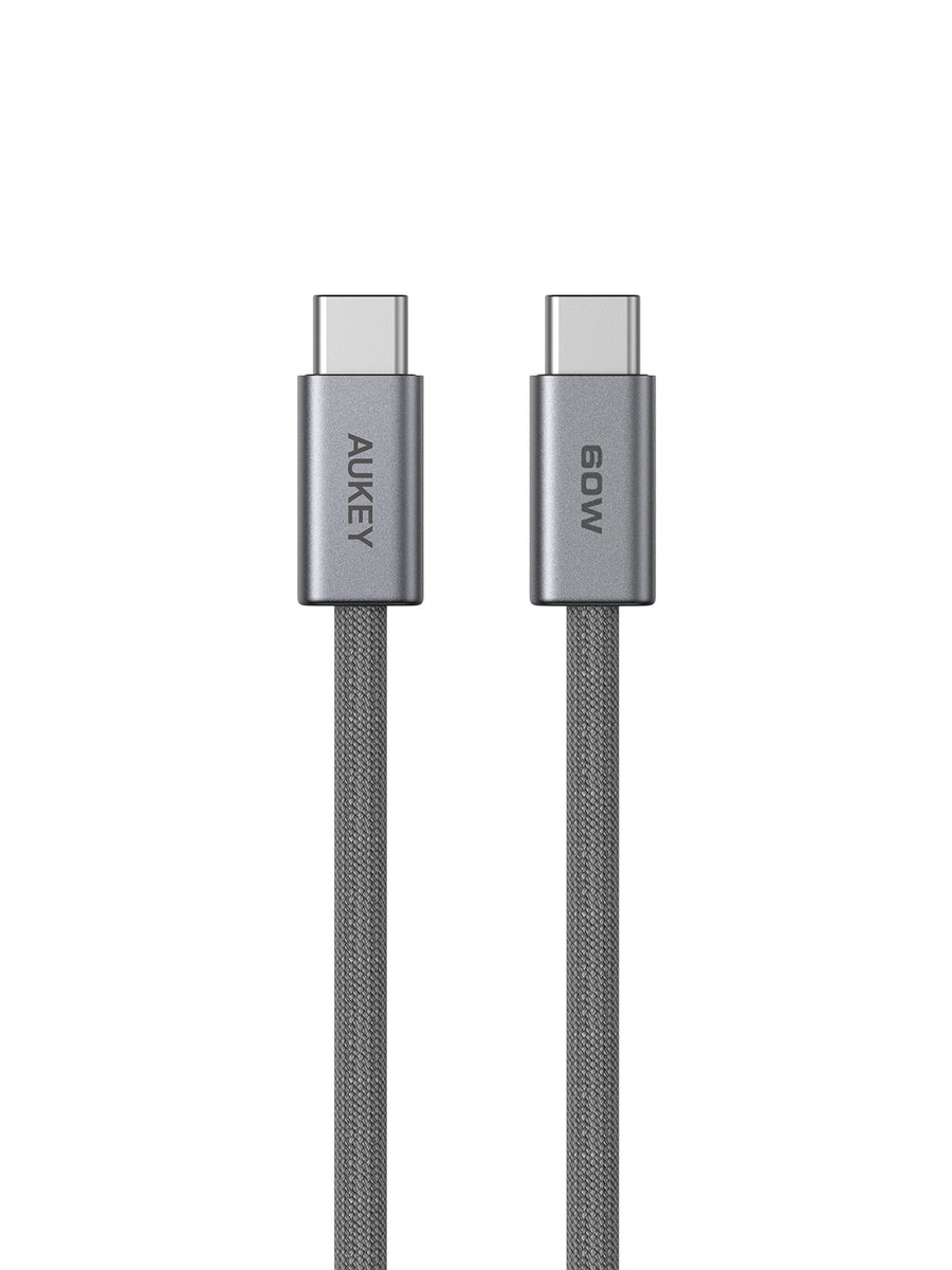 Aukey Circlet Blink 1.8m 60W Braided USB-C to C Cable - SuperSaverAU - view 1