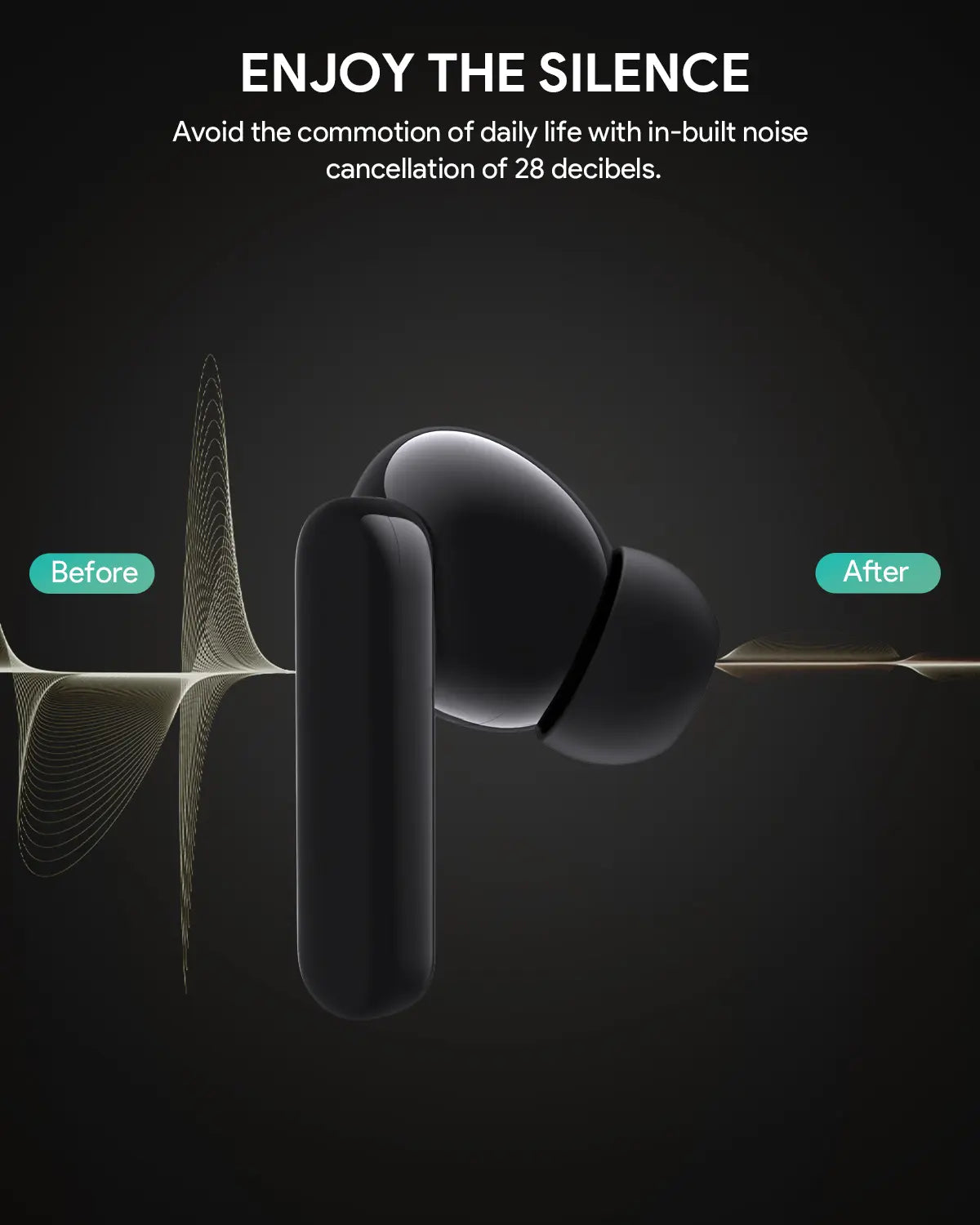 Aukey True Wireless Earbuds EP-M1NC - Noise Cancelling Technology - SuperSaverAU - view 5