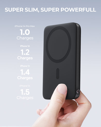 Aukey 6700mAh Magnetic Wireless Charging Power Bank